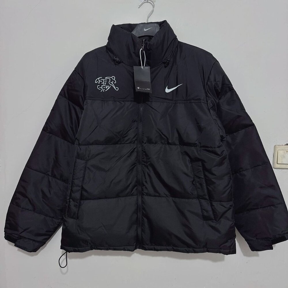 Nike  Black Shiny Down Jacket